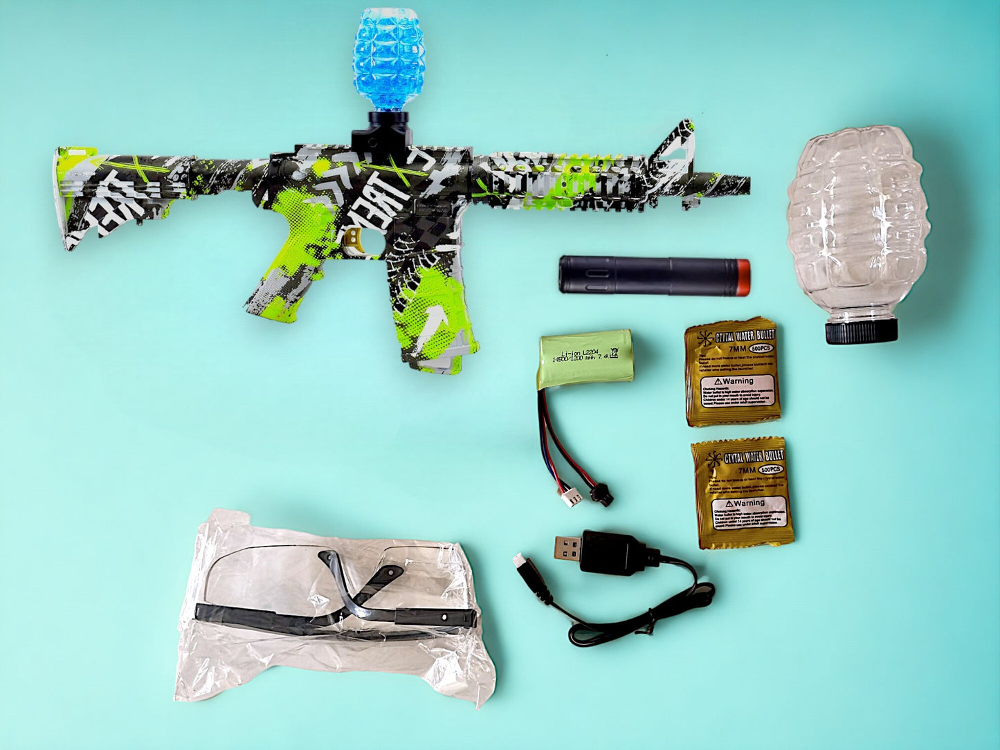 Didelis M416 automatinis šautuvas(Žalias)